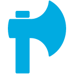 Axt Icon als Symbol für den Kegelspalter